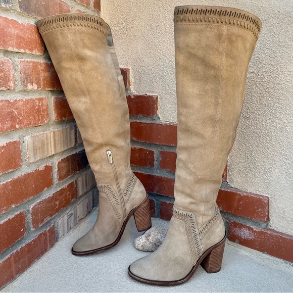 Vince Camuto “Madolee” Over the Knee Suede Leather Boot Sz 6M - Picture 2 of 15